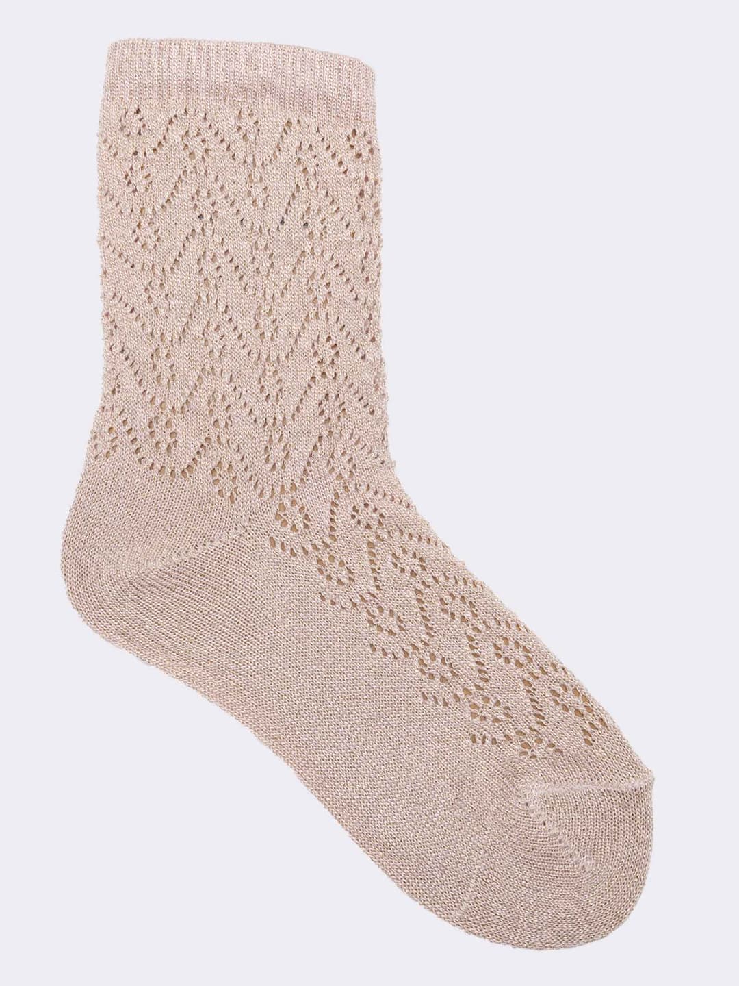 Calzini Traforati Eleganti per Bambina - Design Fantasia