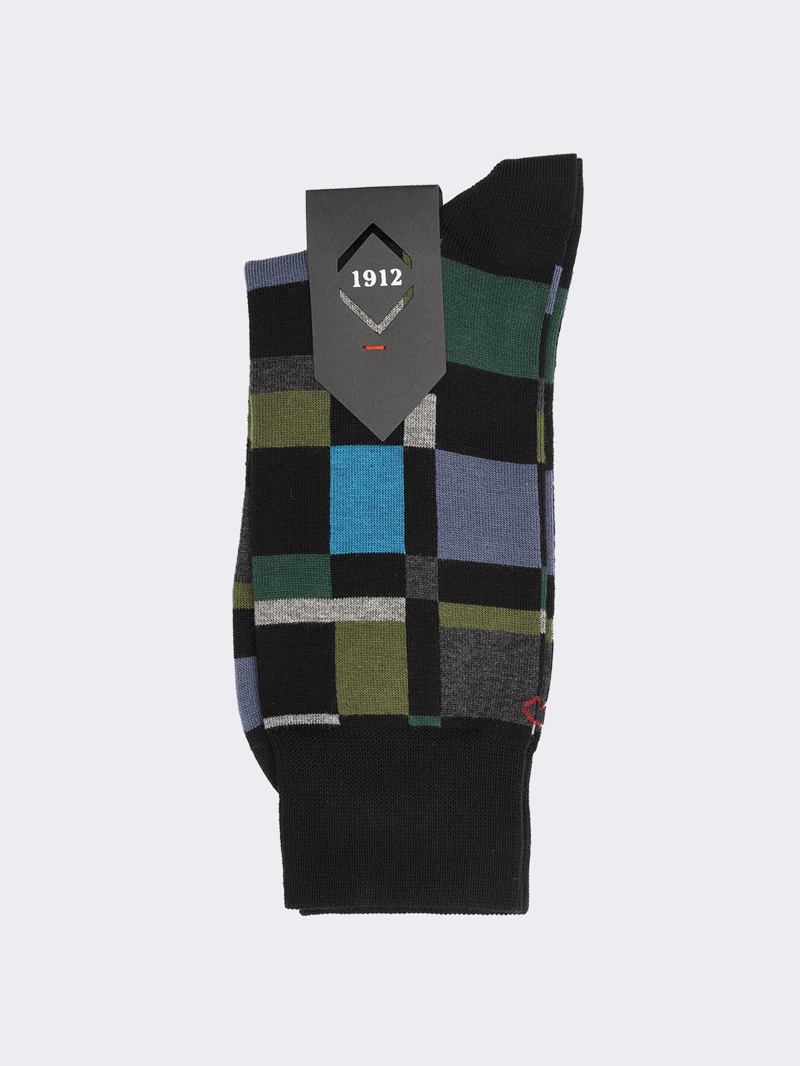 Calze Uomo Block Color in Caldo Cotone - Made in Italy - Image 2