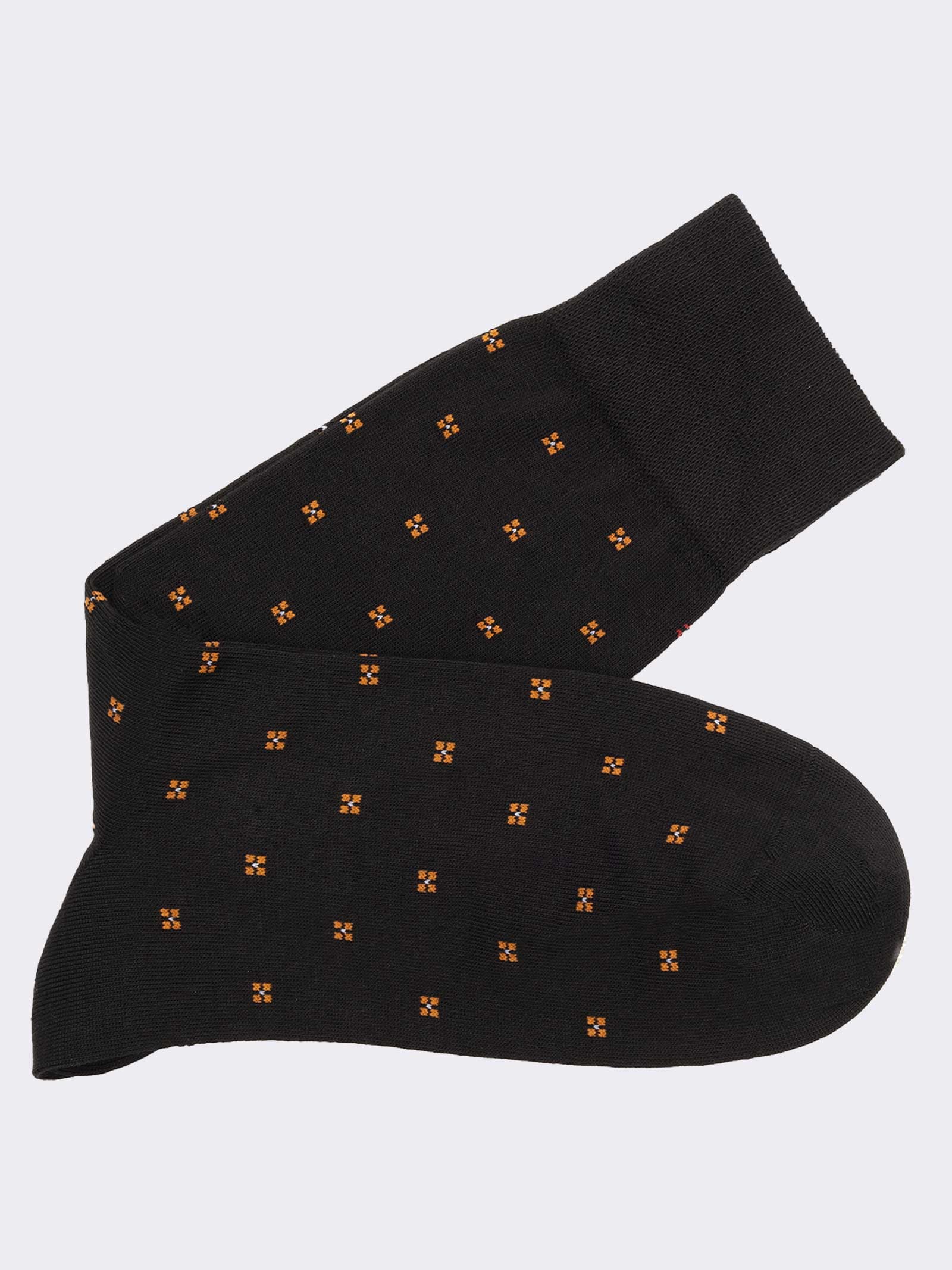 Calze corte uomo fantasia Cravatta in Caldo Cotone - Made in Italy  - Image 1