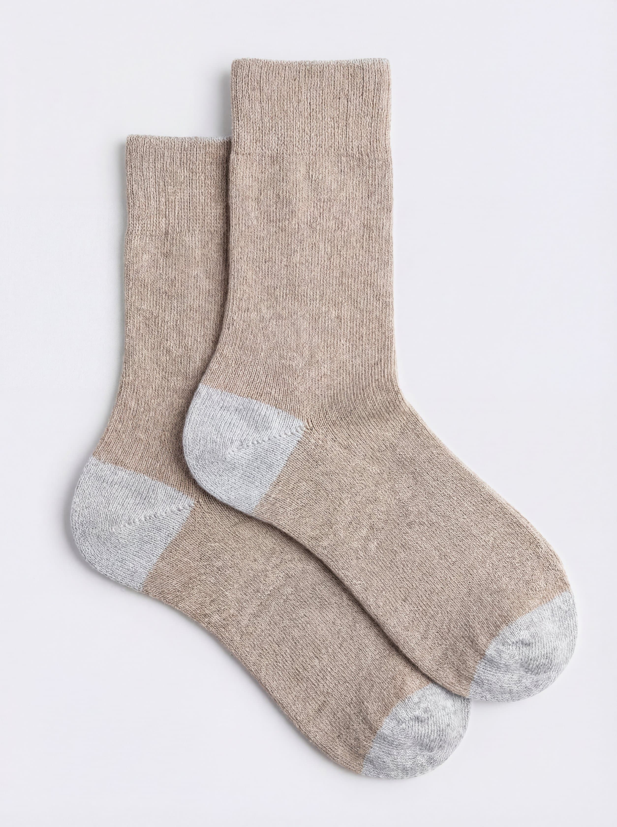 Calze corte donna con punta e tallone a Contrasto in misto Cashmere