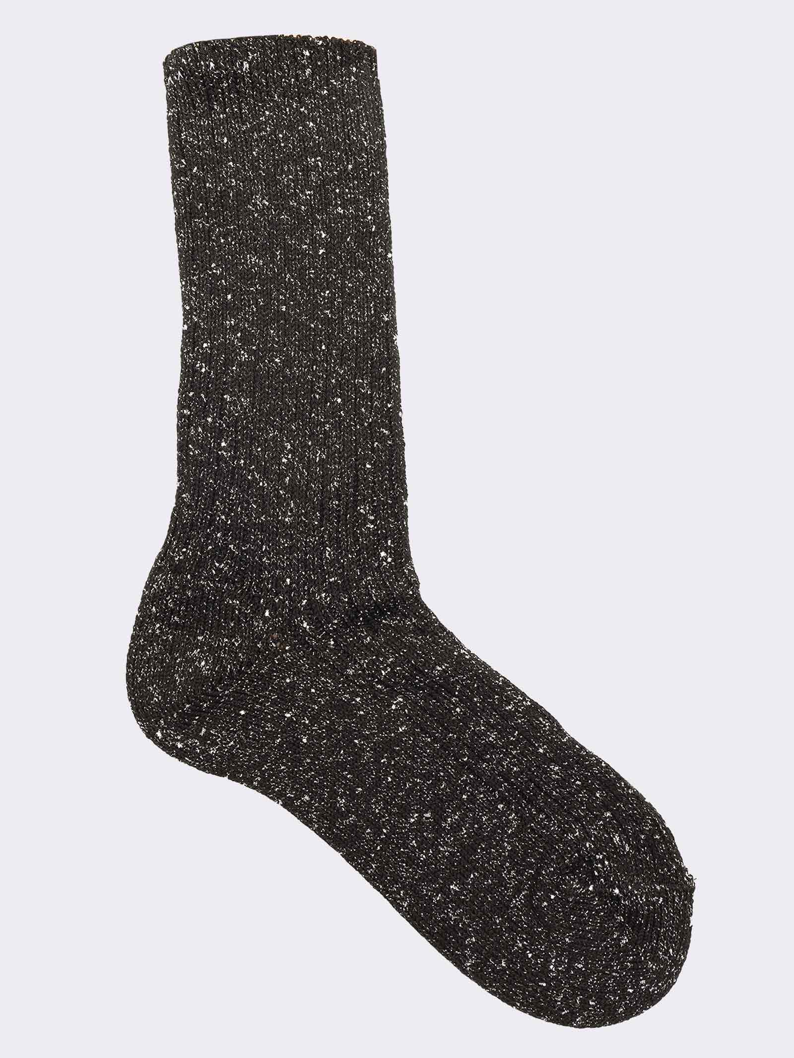 Calze Lunghe Donna in Caldo Cotone con Fantasia Metallizzata - Image 1
