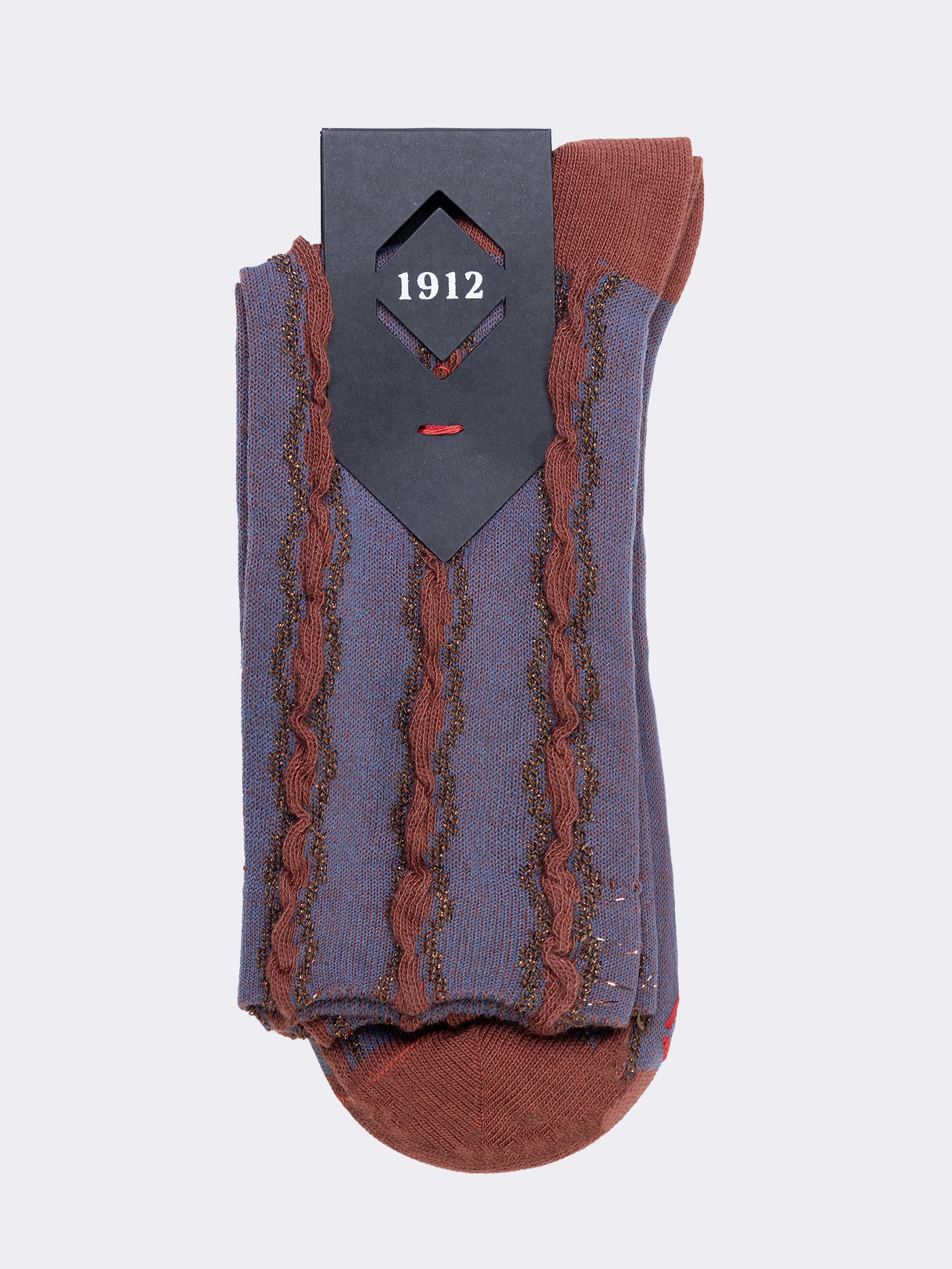 Calze Corte Donna Fantasia Onde - Made in Italy - Image 3