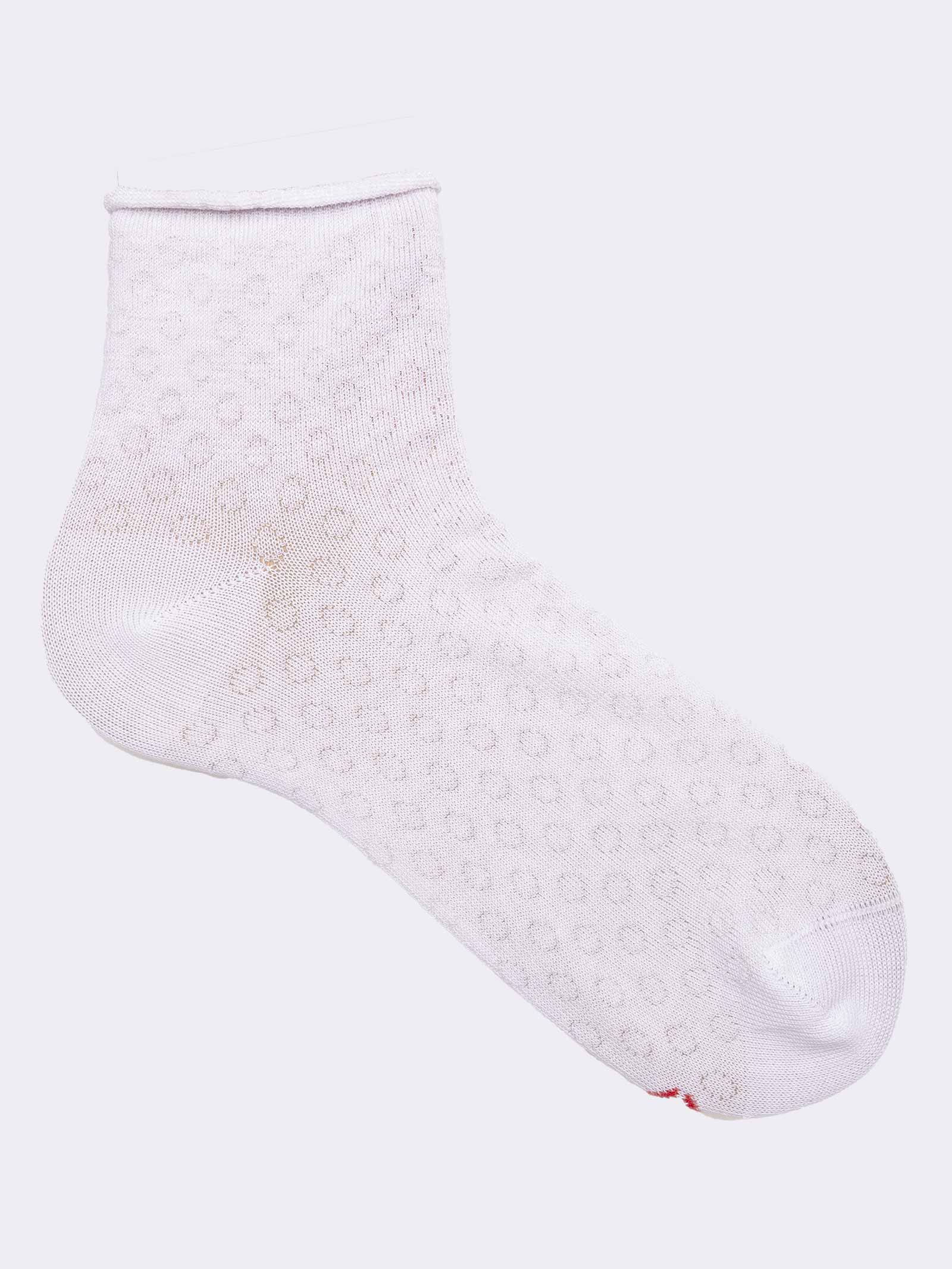 Calzini Donna a Pois in Fresco Cotone - Modello Corto Estivo - Image 1