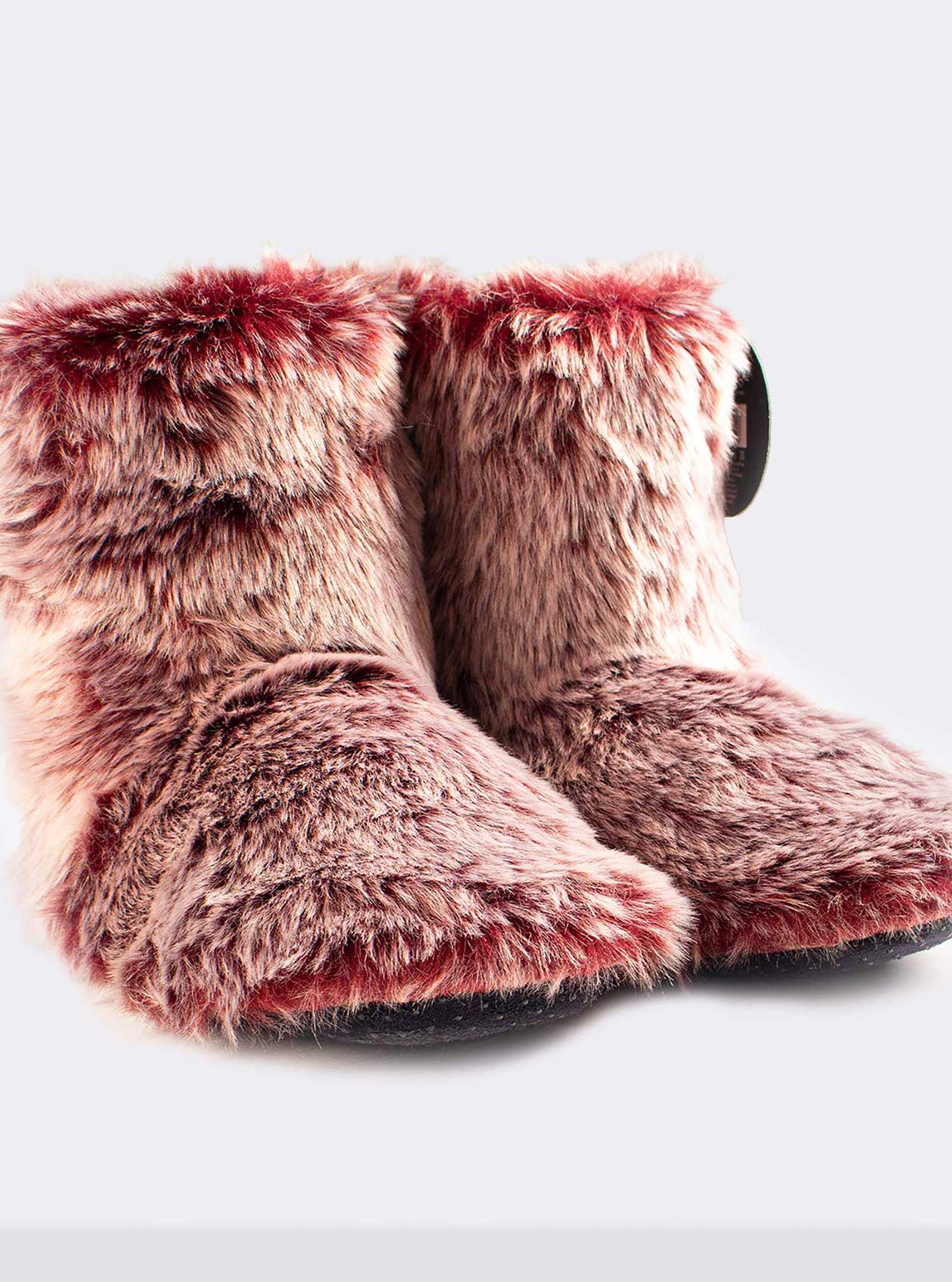 Pantofole pelose a stivaletto morbide Comfort Casa - Image 1