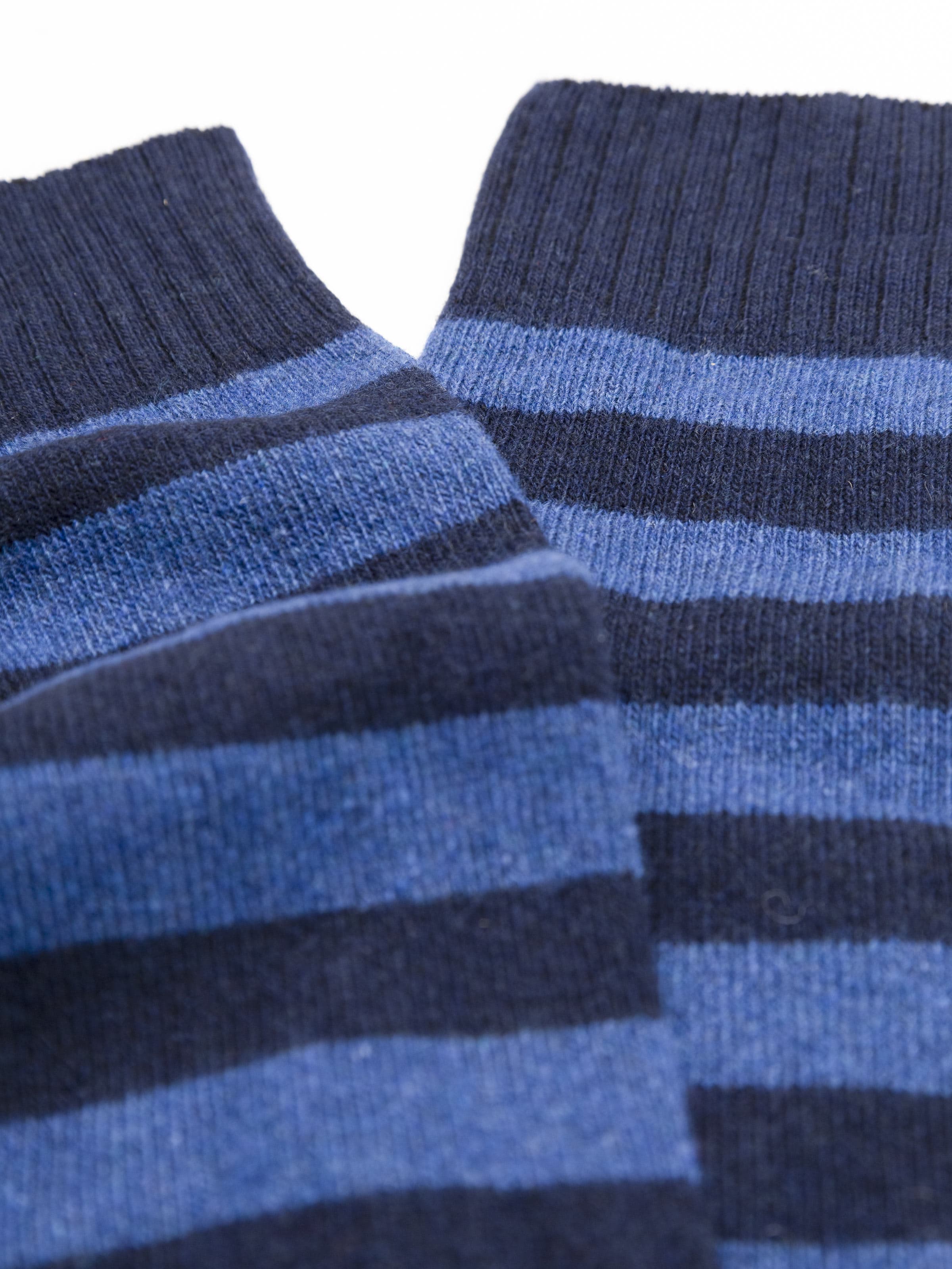 Calze Lunghe Uomo fantasia a Righe in misto Cashmere - Made in Italy - Image 3
