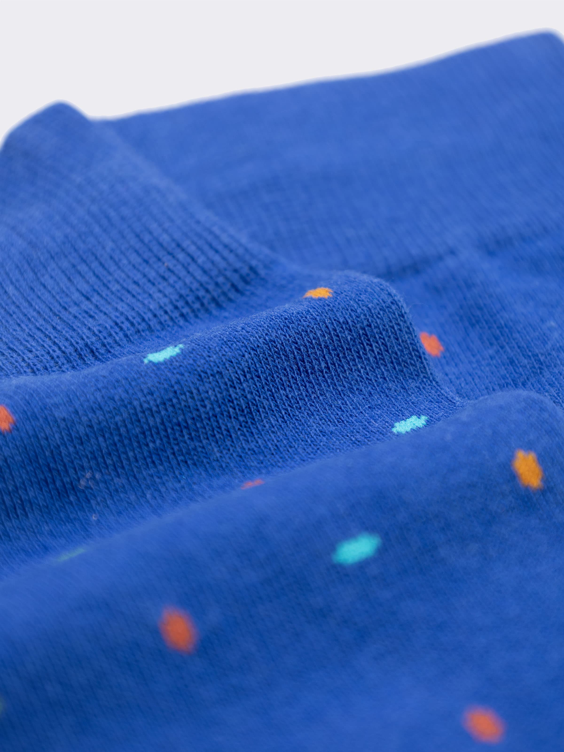 Calze Lunghe Uomo Fantasia Pois Caldo Cotone - Made in Italy - Image 2