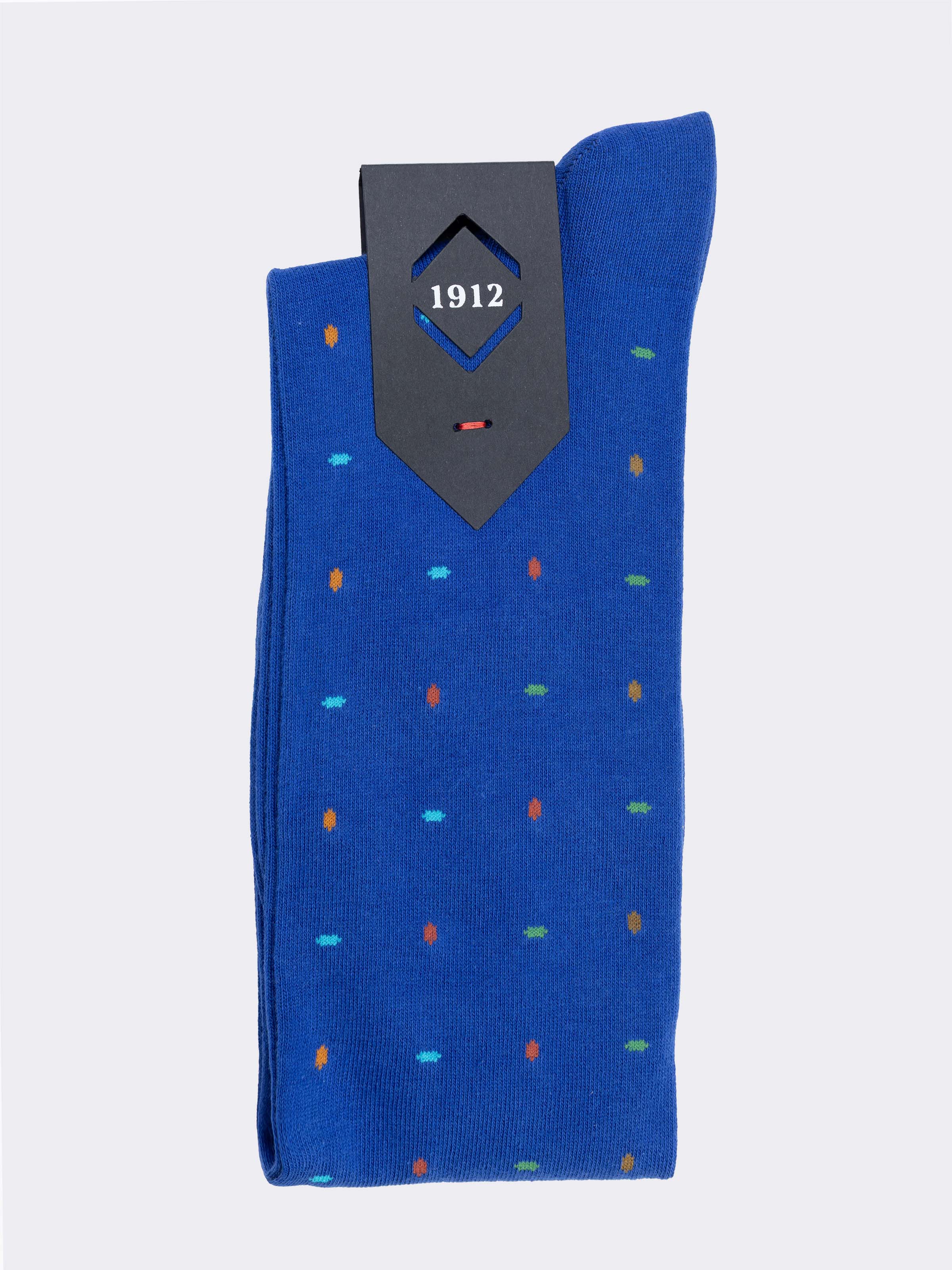 Calze Lunghe Uomo Fantasia Pois Caldo Cotone - Made in Italy - Image 3