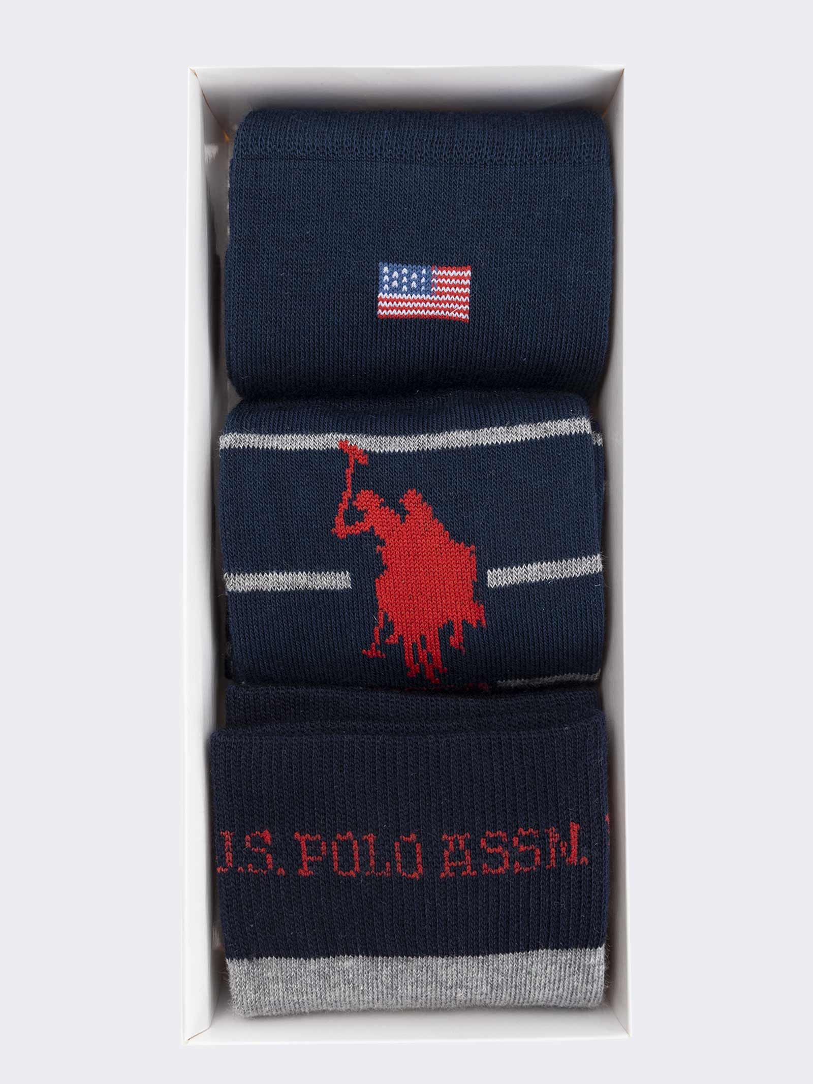 Calzini Corti Fantasia U.S. POLO ASSN. - set 3 Paia - Comfort in Caldo Cotone - Image 2