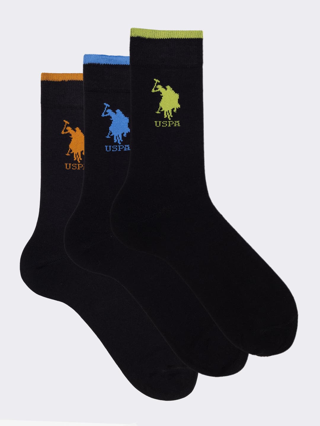Tris Calze Corte Uomo U.S. POLO ASSN. in Caldo Cotone - Design Sportivo
