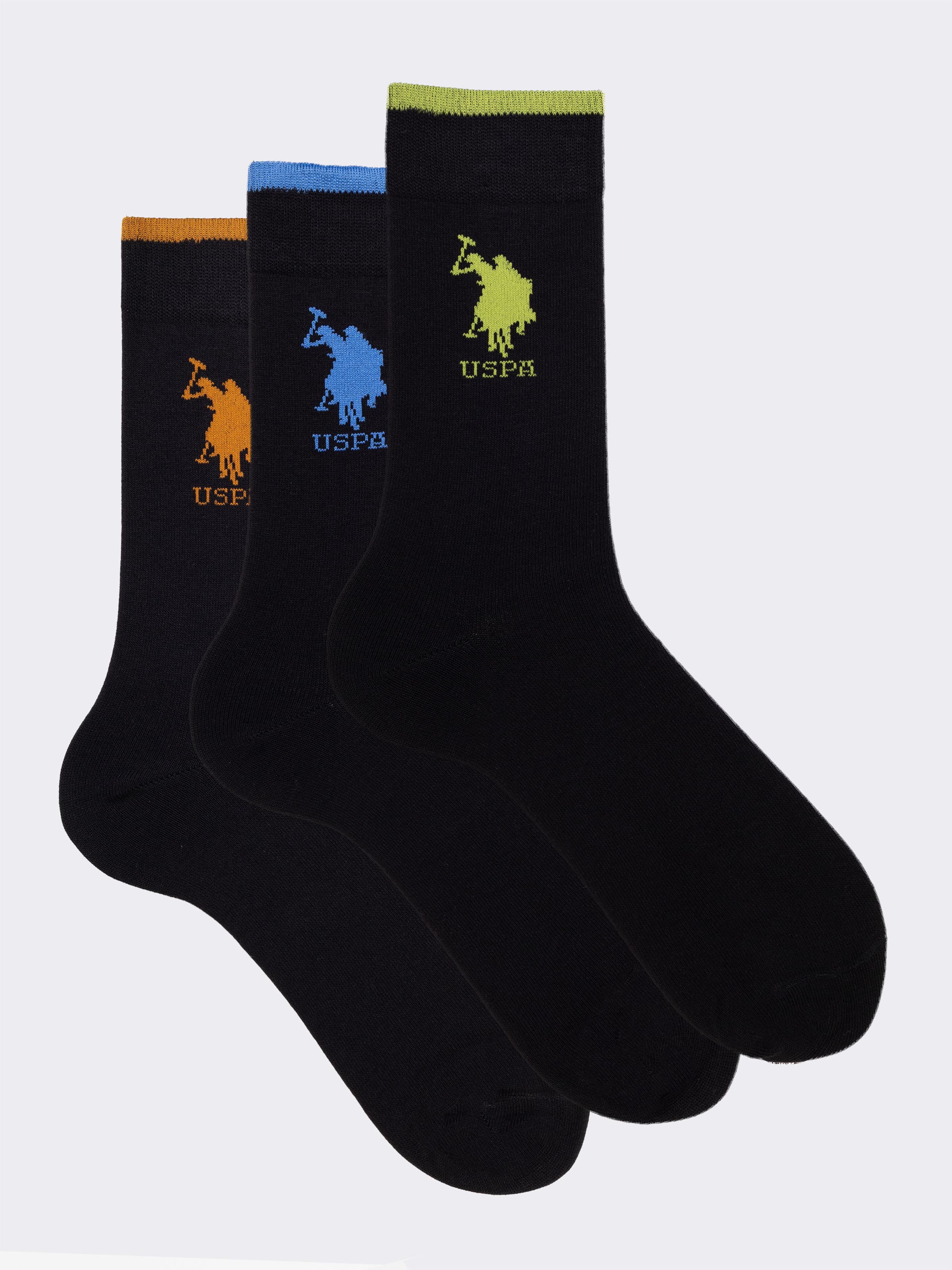 Tris Calze Corte Uomo U.S. POLO ASSN. in Caldo Cotone - Design Sportivo - Image 1