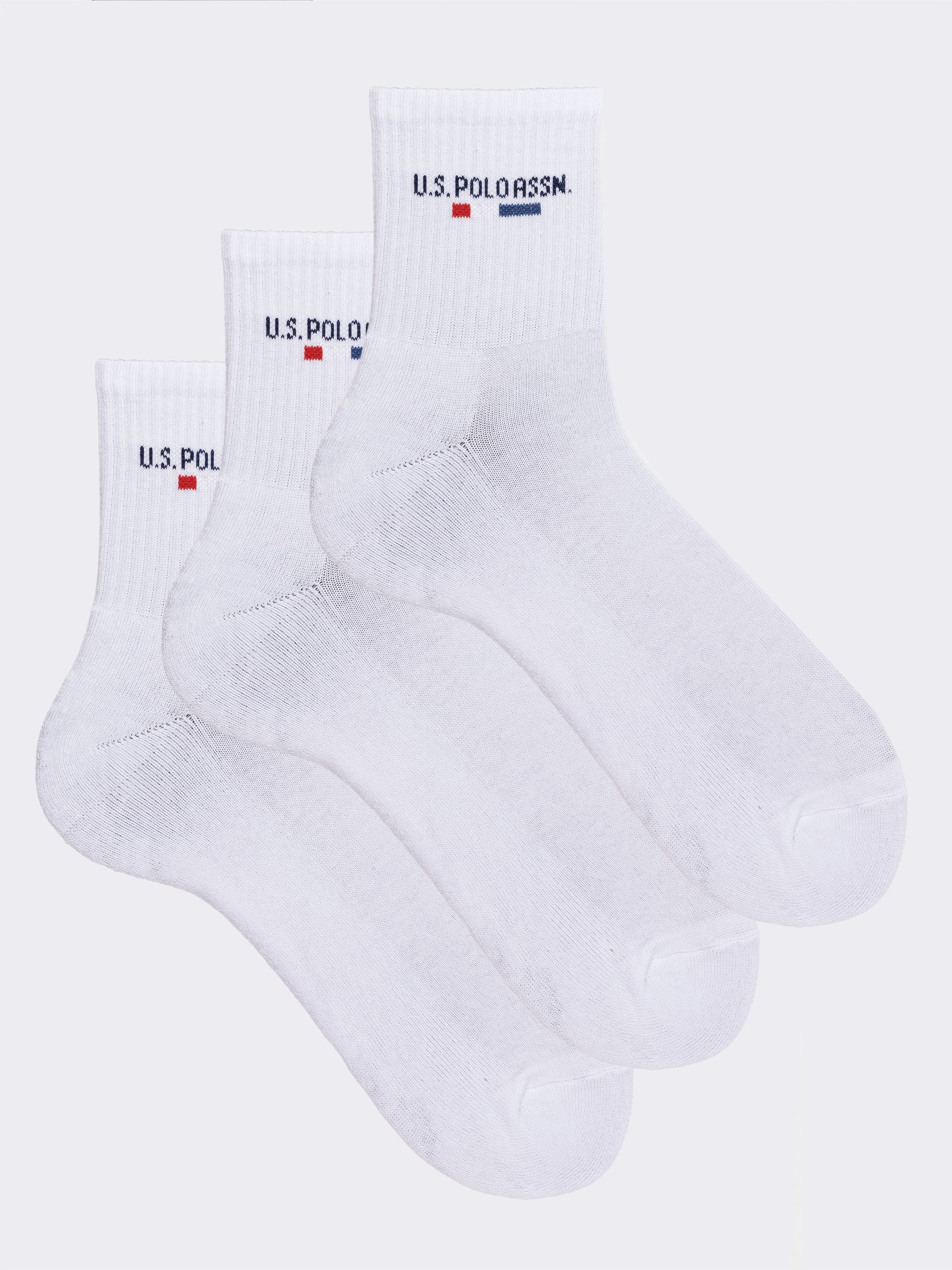 Tris Calze Corte Uomo U.S. POLO ASSN. in Caldo Cotone - Design Sportivo