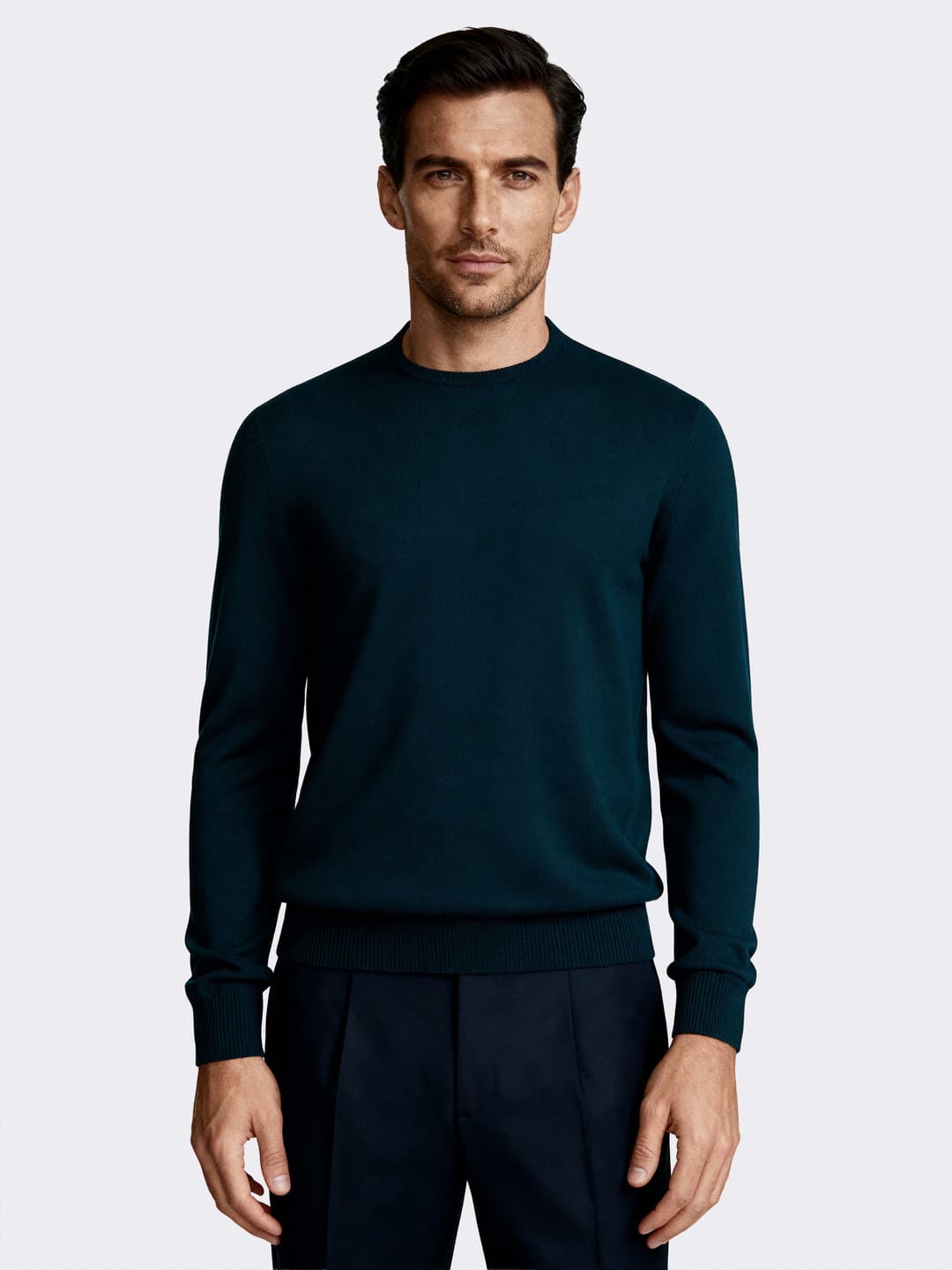 Maglia Girocollo Uomo Lana Merino 100% - Made in Italy