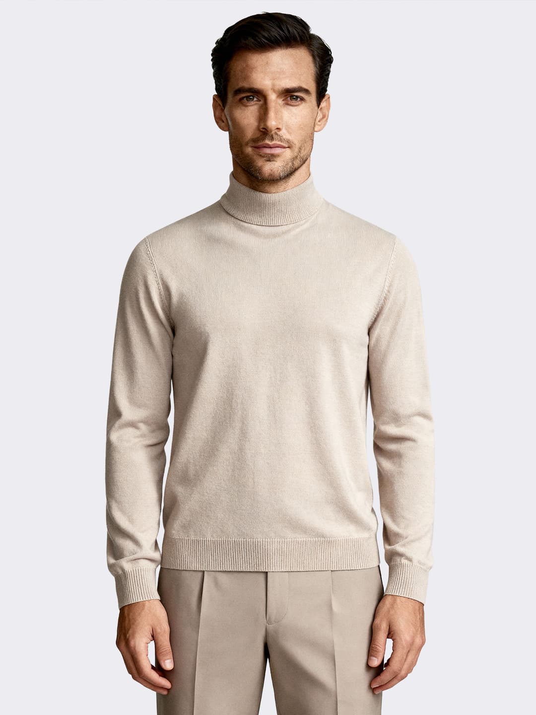 Dolcevita uomo manica lunga in 100% Lana Merino