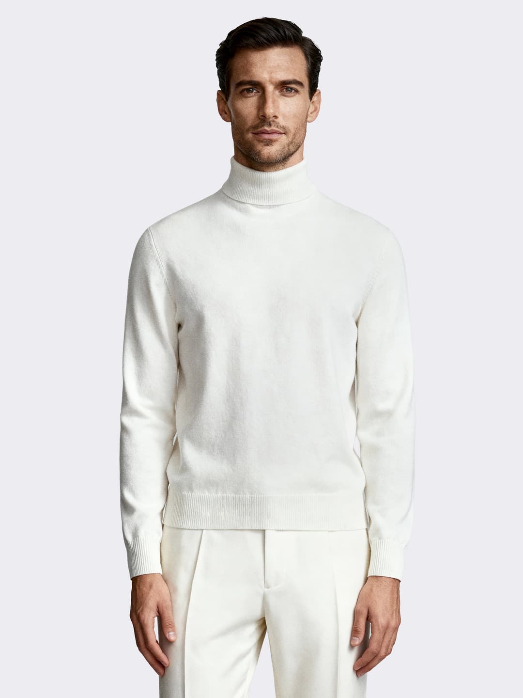 Dolcevita uomo manica lunga in 100% Cashmere